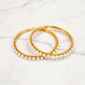 Gold Pearl Bangle — Professional Shot