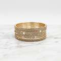 Noor-e-Tila Champagne Crystal Bangles — studio product shot