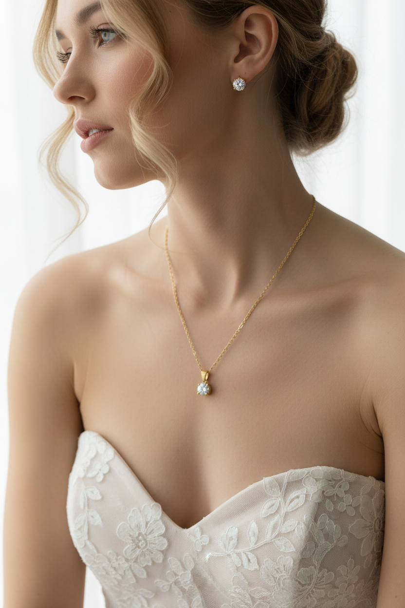 Crystal Pendant Set Fashion Jewelry Limited Edition Set