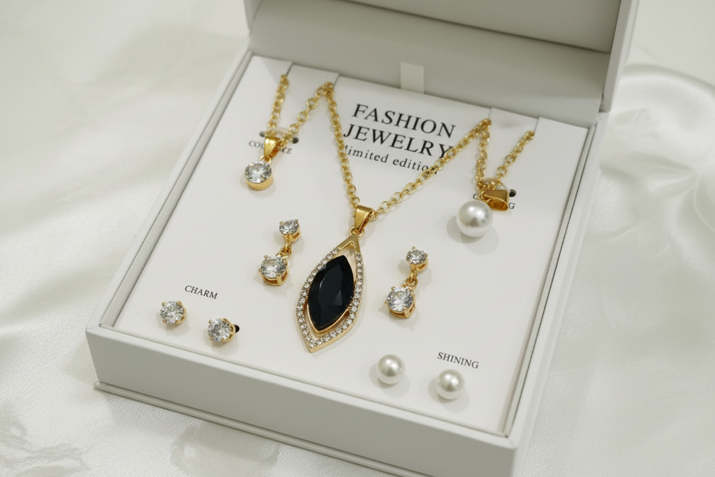 Crystal Pendant Set Fashion Jewelry Limited Edition Set
