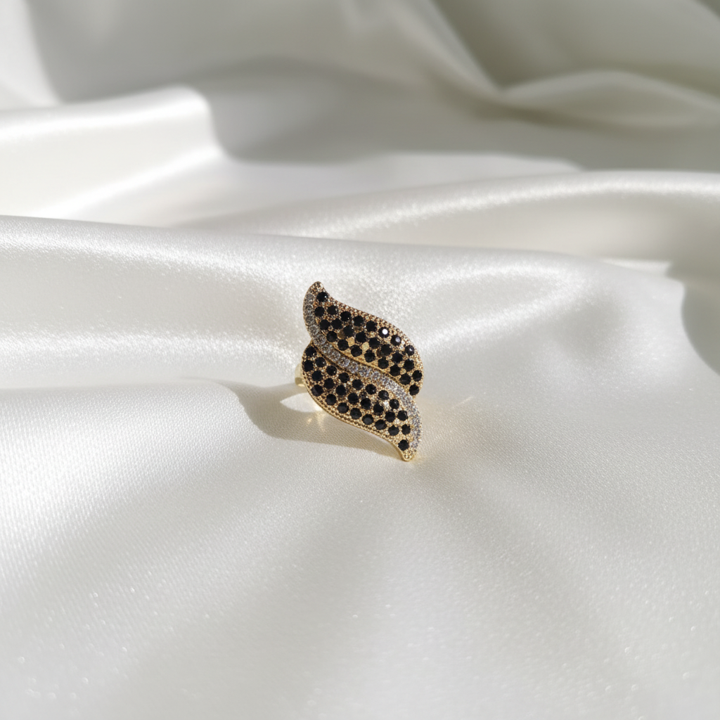 Gold Leaf Flame Ring