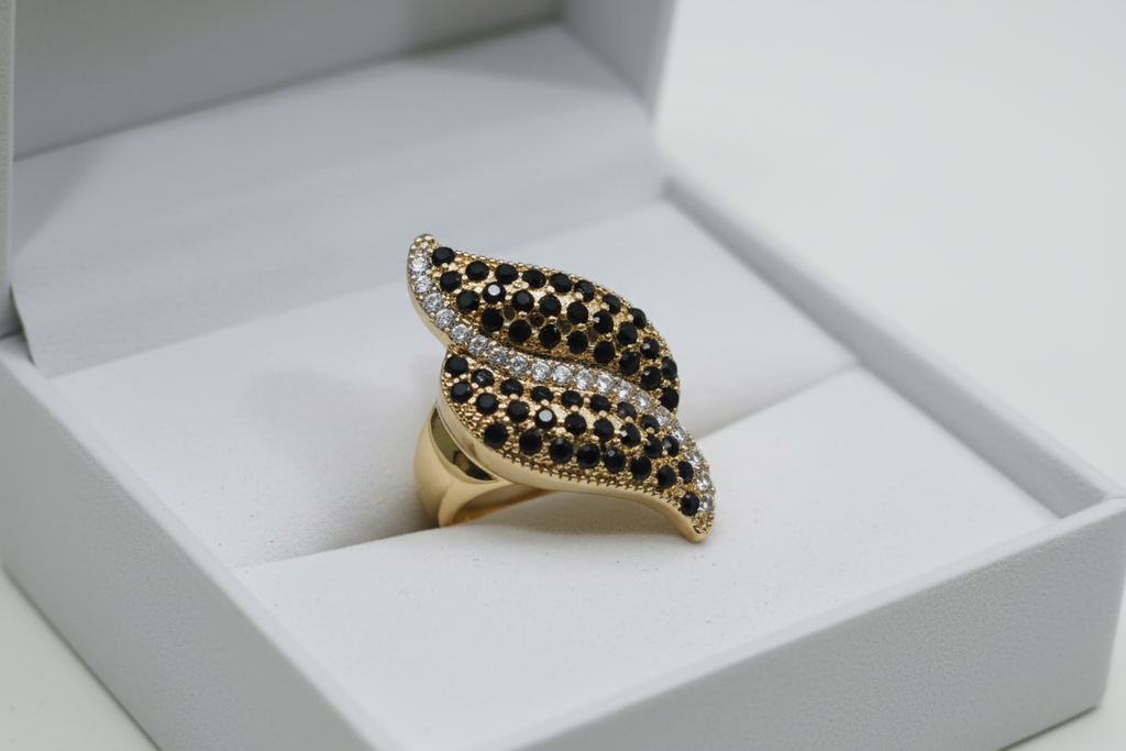 Gold Leaf Flame Ring